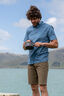 Macpac Men's Landscape Short Sleeve Shirt, Captains Blue, hi-res