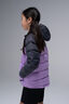 Macpac Kids' Halo Hooded Down Jacket, Asphalt/African Violet, hi-res