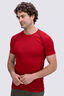 Macpac Men's Geothermal Short Sleeve Top, Scarlet Sage, hi-res