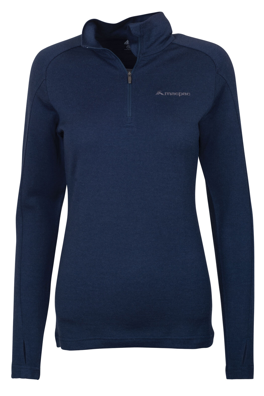 Macpac Women's Kauri 280 Merino Pullover, Black Iris, hi-res