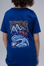 Macpac Kids&rsquo; Summer Mountain T-Shirt, Surf The Web, hi-res