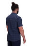 Macpac Men's Travel Lite Short Sleeve Shirt, Black Iris Check, hi-res