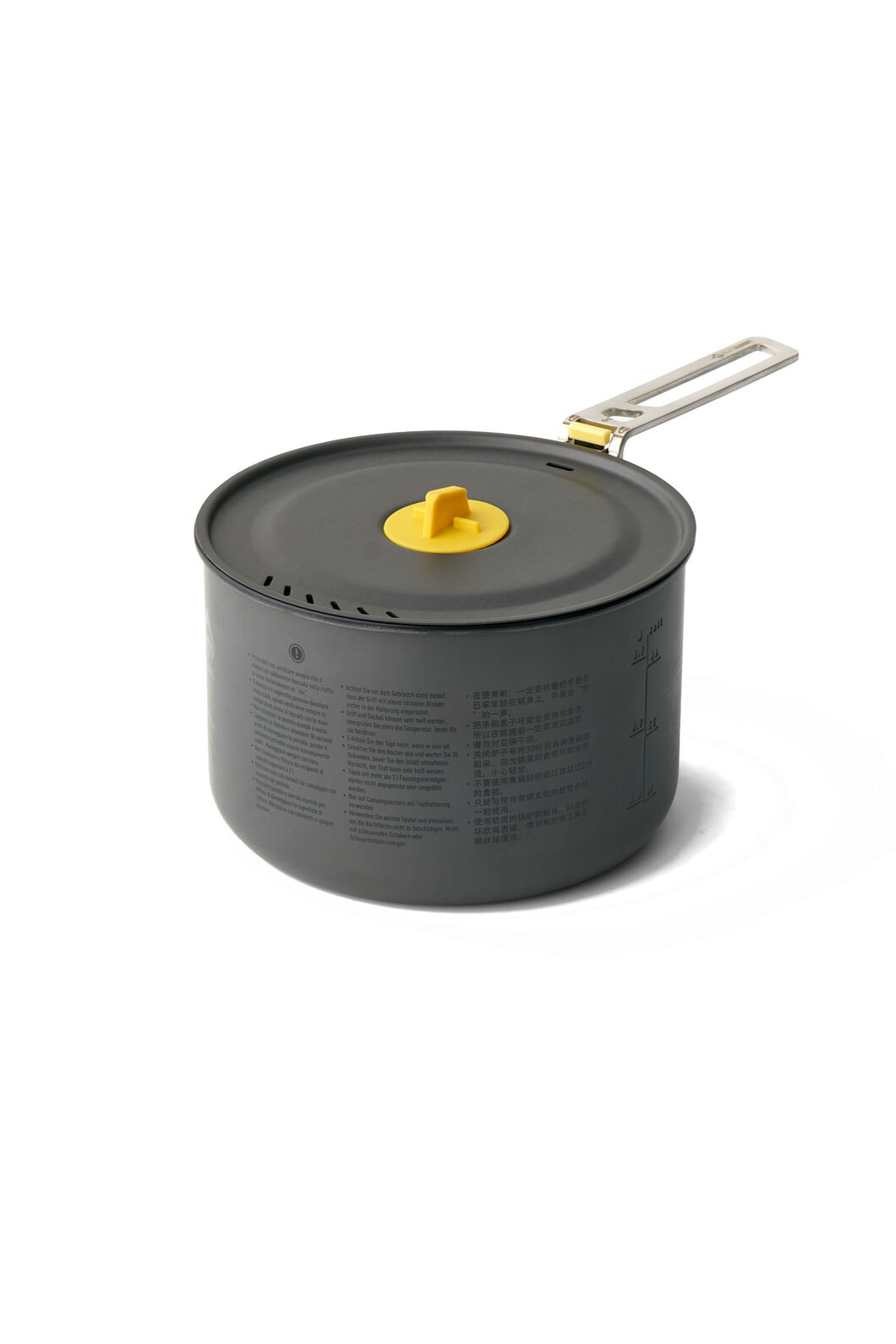 Sea to Summit Frontier Ultralight Pot &mdash; 2L, Anodised Grey/Sulphur, hi-res