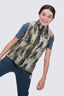 Macpac Kids' Pulsar Alpha Insulated Vest, Grape Leaf/Green Camo Print, hi-res
