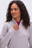 Macpac Women's Tui Fleece Pullover, Oyster Mushroom, hi-res