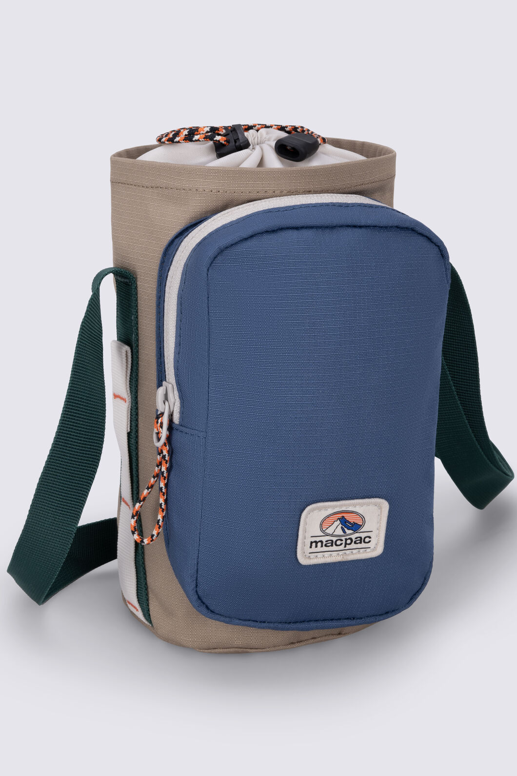 Macpac Wilderness Bottle Bag V2, Ensign Blue/Lead Gray, hi-res