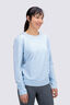 Macpac Women's 280 Merino Blend Long Sleeve Crew, Cerulean Marle, hi-res