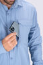 Macpac Men's brrr° Long Sleeve Shirt, Windward Blue, hi-res