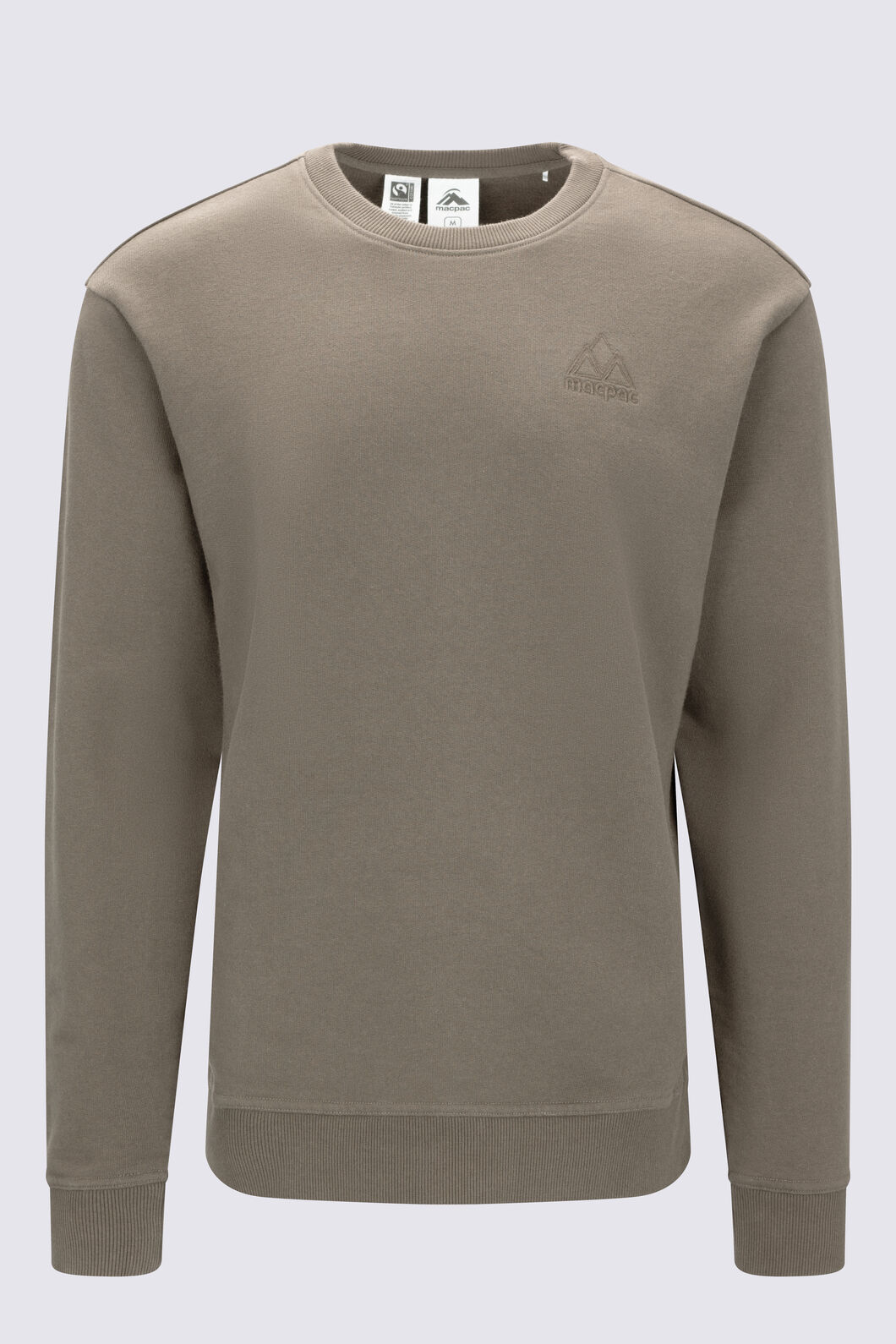 Macpac Men's Vintage Heavyweight Crew, Pumice, hi-res