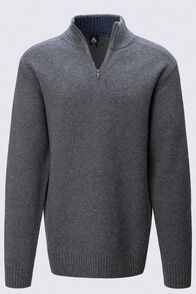 Macpac Men's Hearth Merino Pullover, Charcoal Marle, hi-res