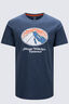 Macpac Men's Wilderness Equipment Fairtrade Organic Short Sleeve T-Shirt, Midnight Navy Marle, hi-res