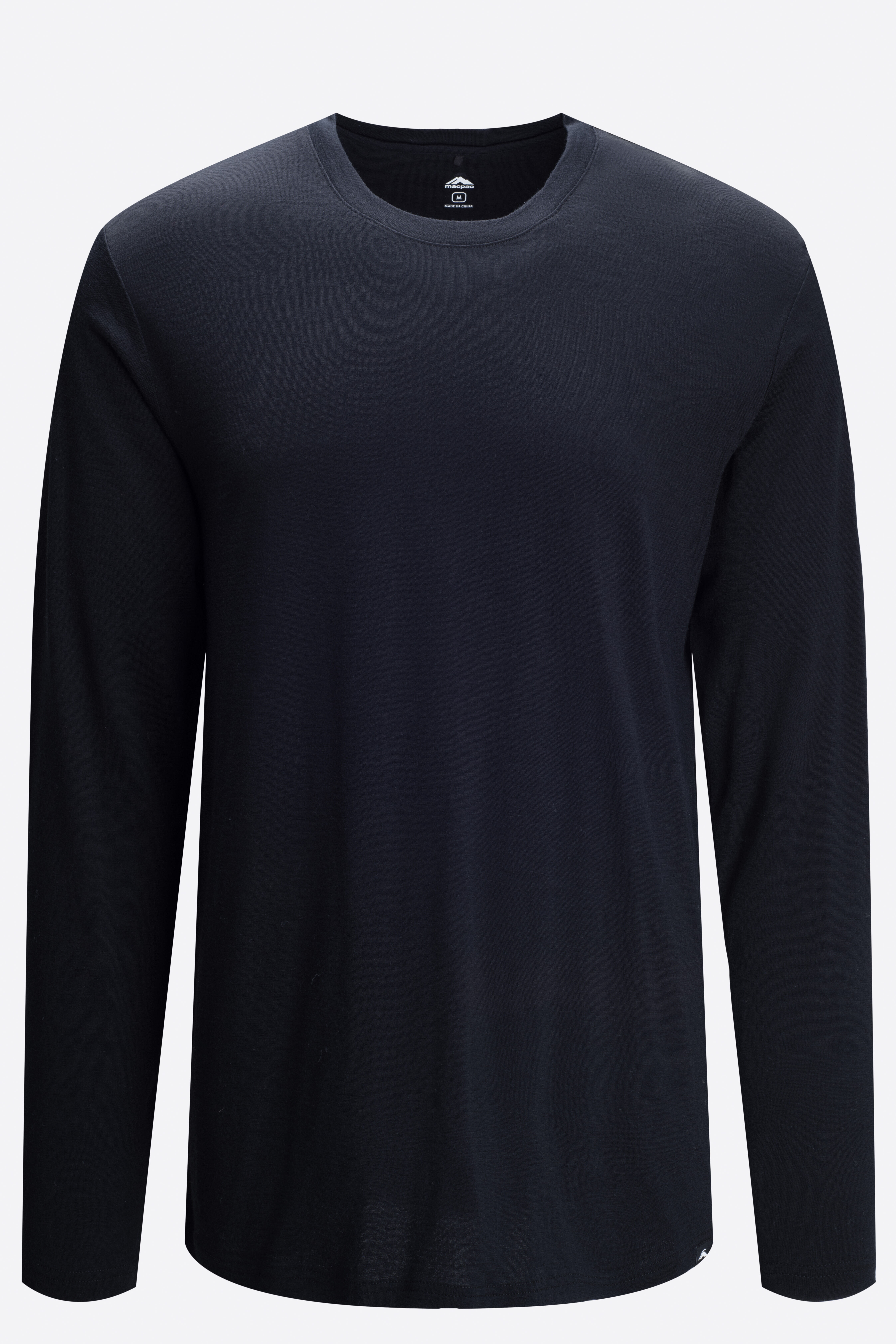 Plain black t sales shirt long sleeve