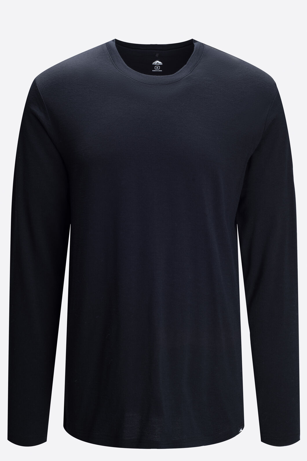 Macpac Men's Lyell 180 Merino Long Sleeve T-Shirt, Black, hi-res