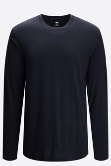 Macpac Men's Lyell 180 Merino Long Sleeve T-Shirt, Black