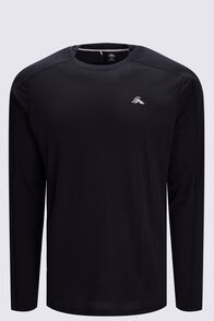 Macpac Men's Trail Long Sleeve T-Shirt, Black, hi-res