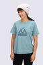 Macpac Women's Vintage Boxy T-Shirt, Mineral Blue, hi-res