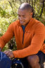 Macpac Men's Tui Fleece Pullover, Orange Flame, hi-res
