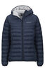 Macpac Women's Uber Light Hooded Down Jacket, Black Iris/Glacier Grey, hi-res