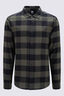 Macpac Men's Sutherland Slim Flannel Shirt, Forest Night Check, hi-res