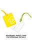 Go Travel Luggage Tags Twin Pack, Yellow/Green, hi-res