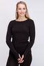Macpac Women's 220 Merino Long Sleeve Top, Black, hi-res