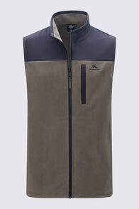 Macpac Men's Havelock Windproof Fleece Vest, Grapeleaf/Black, hi-res