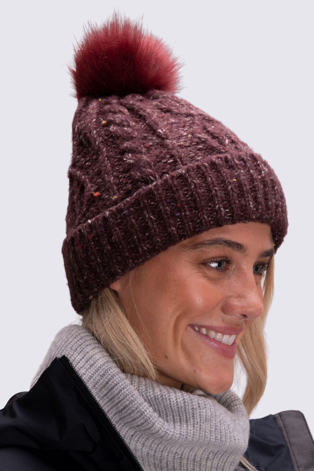Macpac Flecked Pom Pom Beanie | Macpac display picture 2
