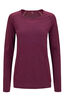 Macpac Women's Limitless Long Sleeve T-Shirt, Fig, hi-res