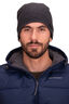 Macpac Ultrafine Merino Rib Beanie, Charcoal Melange, hi-res