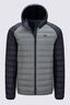 Macpac Men's Uber Light Hooded Down Jacket ♺, Black/Agave, hi-res