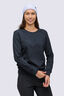Macpac Women's 280 Merino Blend Long Sleeve Crew, BLACK MARLE, hi-res