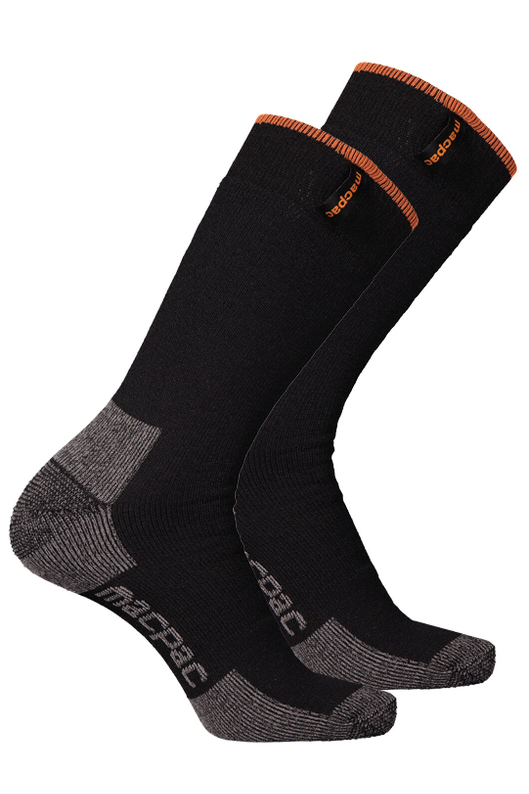 Macpac Thermal Sock &mdash; 2 Pack, Black/Black, hi-res