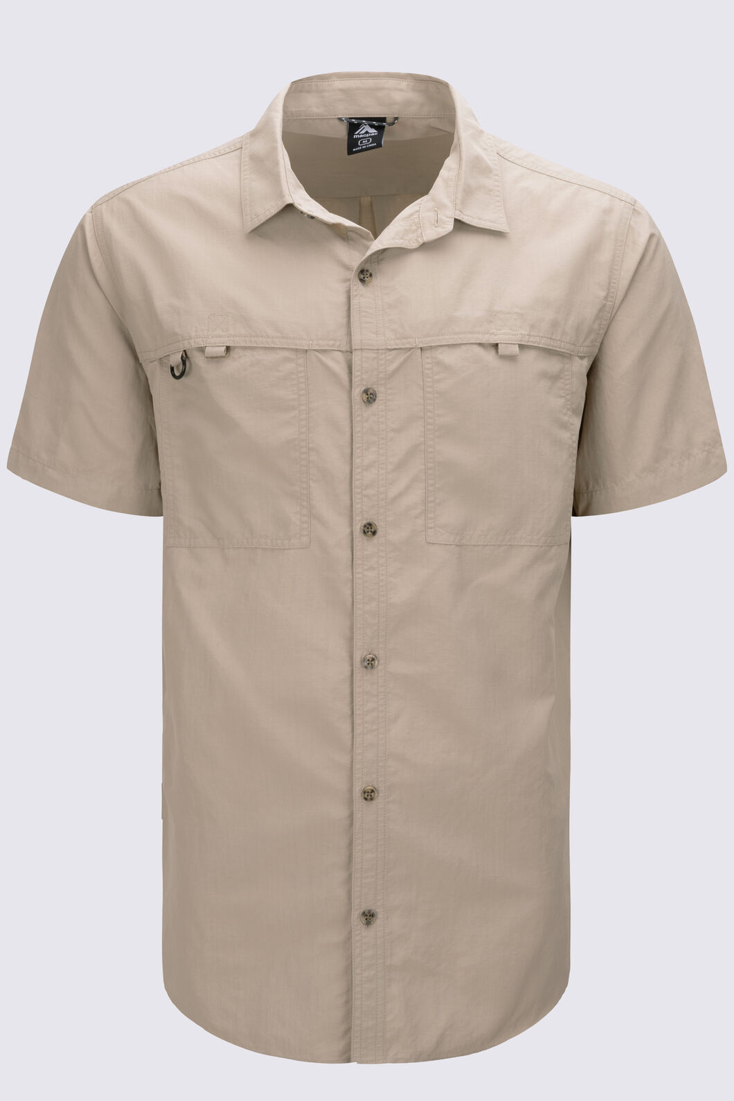Macpac Men's Westport Short Sleeve Shirt, Sand, hi-res