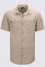 Macpac Men's Westport Short Sleeve Shirt, Sand, hi-res