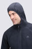 Macpac Mens Mountain Hooded Fleece Jacket, True Black, hi-res