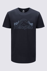 Macpac Men's Mountains T-Shirt, Black, hi-res