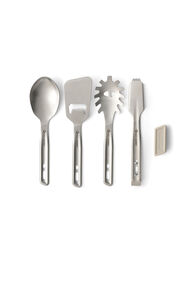 Sea to Summit Detour Stainless Steel Utensil Set — 4 Piece, Steel/Laurel Wreath, hi-res