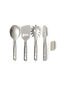 Sea to Summit Detour Stainless Steel Utensil Set — 4 Piece, Steel/Laurel Wreath, hi-res