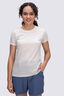 Macpac Women's Ella 180 Merino T-Shirt, Vanilla Ice, hi-res