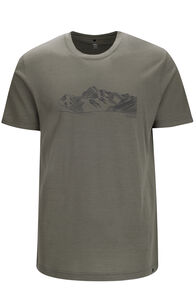Macpac Men's Sunrise 180 Merino T-Shirt, Deep Lichen Green, hi-res