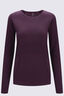 Macpac Women's Limitless Long Sleeve T-Shirt, Mauve Wine, hi-res