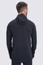 Macpac Men's Prothermal Hooded Fleece Top, Black, hi-res