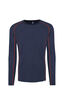 Macpac Men's 150 Merino Long Sleeve Top, Black Iris/Rooibos Tea, hi-res