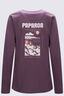 Macpac Women's Paparoa NP Fairtrade Organic Cotton Long Sleeve T-Shirt, Flint, hi-res