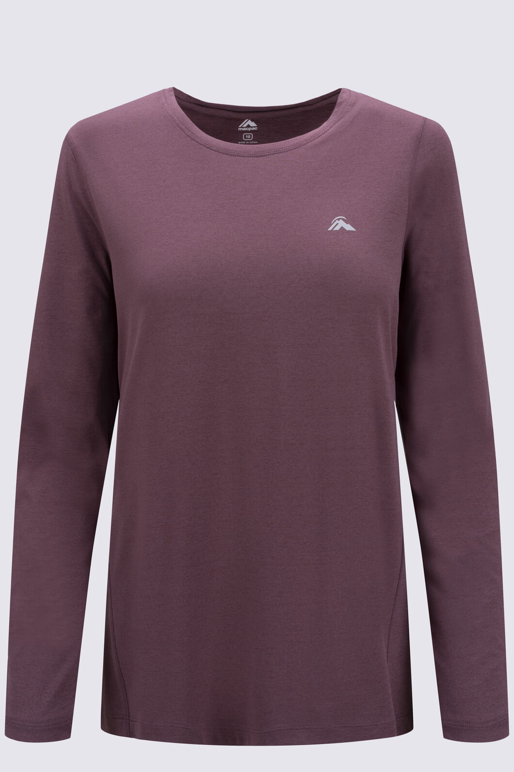 Macpac Women's brrr&deg; Long Sleeve T-Shirt, Crushed Berry, hi-res