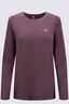 Macpac Women's brrr&deg; Long Sleeve T-Shirt, Crushed Berry, hi-res