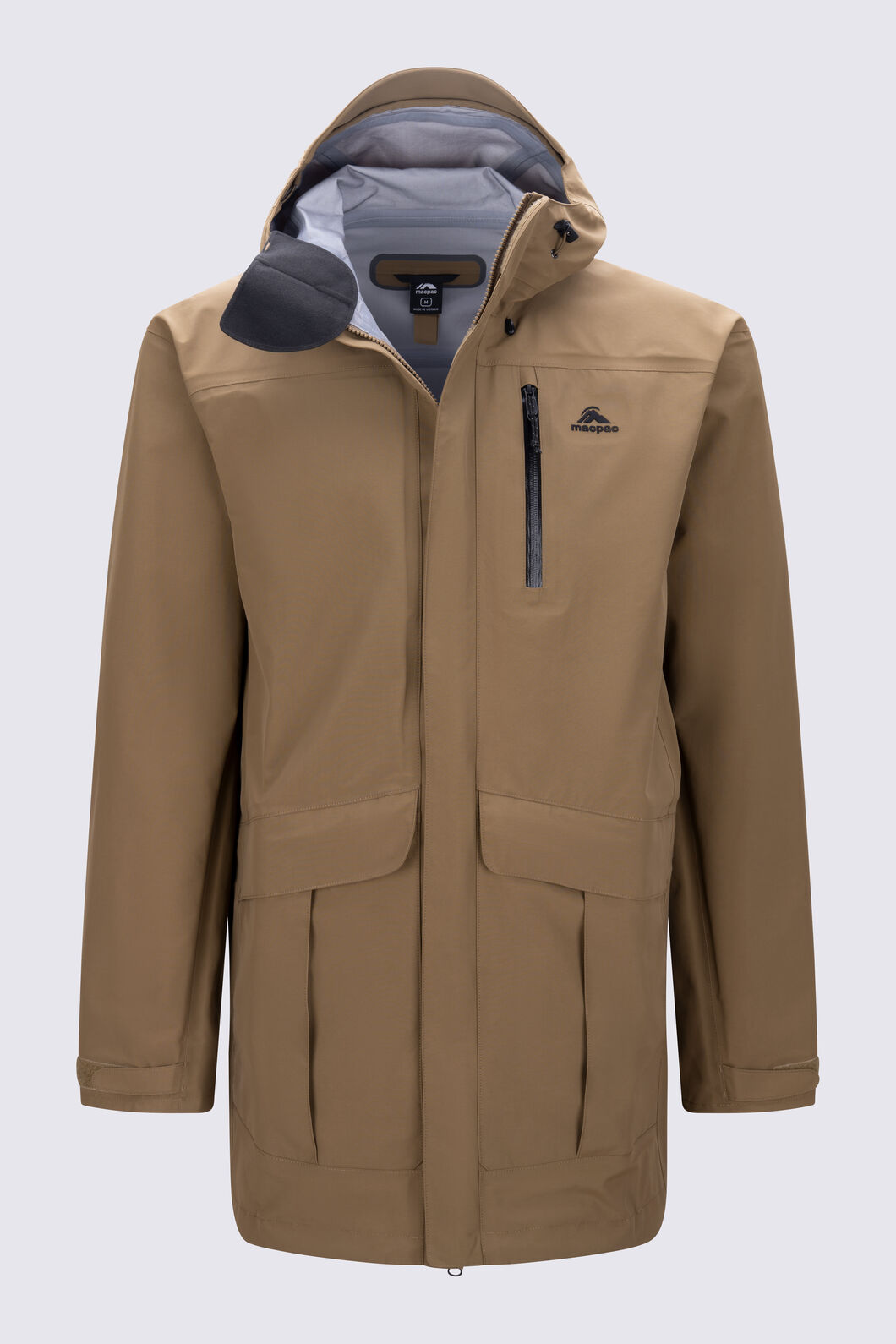 Macpac Men's Copland Raincoat, Kangaroo, hi-res