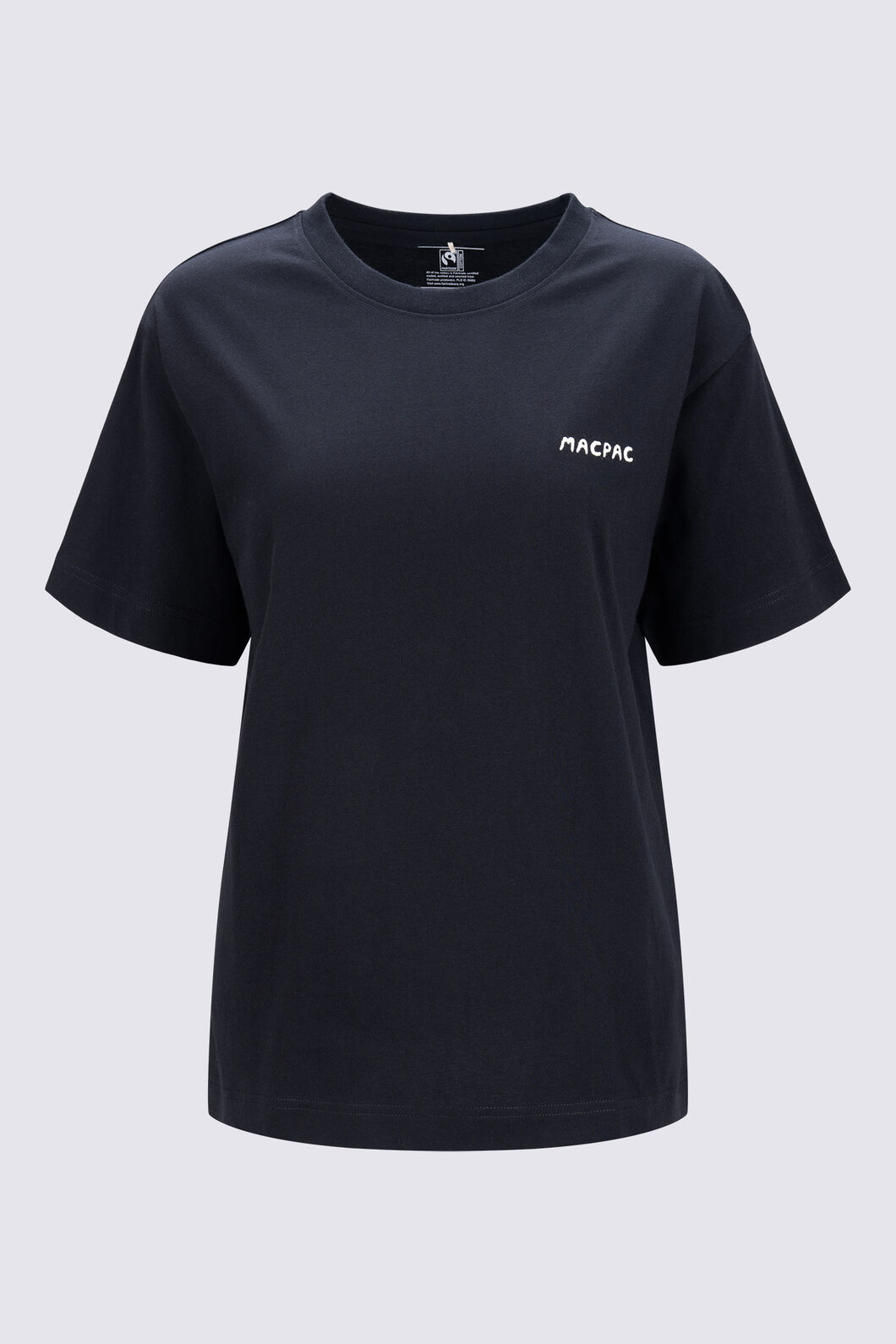 Macpac Women's Boxy T-Shirt, Black, hi-res