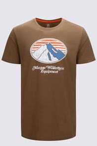 Macpac Men's Wilderness Equipment Fairtrade Organic Cotton Short Sleeve T-Shirt, Kangaroo, hi-res