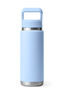 YETI® Rambler® Bottle with Straw Cap — 26 oz, Big Sky Blue, hi-res